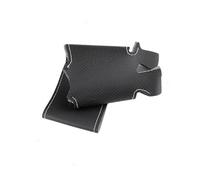 Interior Trim For Hyundai For Tucson 3 2015-2017 2018 2019 Inner Accessories Perforated Leather Car Interior Steering Wheel Cover Trim Auto Interior(Black-white line)