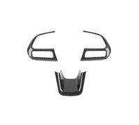 Interior Trim For Jeep For Renegade 2015+ For Compass 2017-2020 Interior ABS Carbon Fiber Steering Wheel Decoration Cover Car Interior Trim Strips(Carbon Fiber Grain)