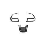 Interior Trim For Jeep For Renegade 2016 Up For Compass 2017 2018 2019 2020 Steering Wheel Decoration Cover Car Interior Trim Strips(Carbon fiber grain B)