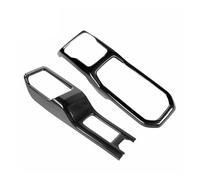 Interior Trim for Jeep for Wrangler JL for Gladiator JT 2018 2019 2020 2021 2022 2023 2024 Car 4WD Gear Shift Cup Holder Decoration Cover Cover Trim Sticker(Black Carbon Fiber)