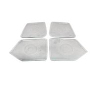 Interior Trim For Lexus UX 2018 2019 Car Door Loudspeaker Sound Chrome Pad Speaker Cover Trim Frame Sticker Interior Decoration Interior Accessories(White)