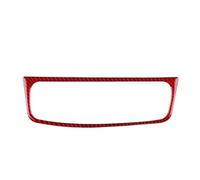 Interior Trim for Opel for Corsa D 2007 2008 2009 2010 2011 2012 2013 2014 Real Soft Carbon Fiber Car Central Control Outlet Time Screen Sticker Auto Central Inner(Time Screen Red)