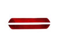 Interior Trim for Tesla for Model Y/3 Red Carbon Fiber Interior Dashboard Panel Decal Center Console Cupholder Steering Wheel Cover Trim Strip Auto Central Inner(Front Door Threshold)