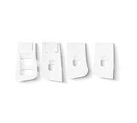 Interior Trim for Tesla for Model Y for Launch/for Juniper 2025 Car Glass Lifting Panel Window Button Frame Protective Sticker Silicone Accessories Auto Central Inner(White)