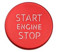 Interior Trim Frame For A3 A4 A5 A6 A7 A8 Q3 Q5 Q7 1Pc Car Ignition Key Ring Cover Trim Start Engine Switch Button Cover Interior Accessories(Red)