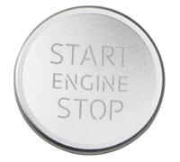 Interior Trim Frame For A3 A4 A5 A6 A7 A8 Q3 Q5 Q7 1Pc Car Ignition Key Ring Cover Trim Start Engine Switch Button Cover Interior Accessories(Silver)