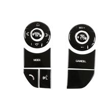 Interior Trim Frame For Discovery 5 LR5 For Range Rover Sport For Vogue Car Steering Wheel Button Trim Stickers Accessories(Style B Black)