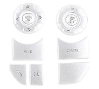 Interior Trim Frame For Discovery 5 LR5 For Range Rover Sport For Vogue Car Steering Wheel Button Trim Stickers Accessories(Style B Silver)