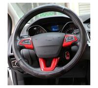 Interior Trim Frame For Focus 3 MK3 2015-2018 Car Style Interior Steering Wheel Coration Moilding Frame Cover Trim Auto Interior Sticker(Chrome Blue)