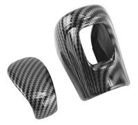 Interior Trim Replacement for CRV for 6th 2023 2024 ABS Car Gear Shift Knob Head Cover Automatic Transmission Trim Sticker Non Slip Case(Carbon Fiber Appearance)(Carbon Fiber Appearance)