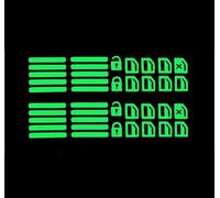 Interior Trim Stickers Car Window Button Luminous Sticker Universal Style Glowing Lifter Switch Night Fluorescent Decals Interior Stickers
