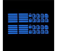 Interior Trim Stickers Car Window Button Luminous Sticker Universal Style Glowing Lifter Switch Night Fluorescent Decals Interior Stickers