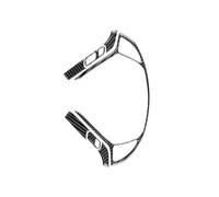Interior Trim Stickers Steering Wheel Button Frame LHD RHD For Infiniti Interior Accessories(Black)