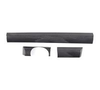 Interior Trim Strips for Cayenne 2011-2017 Real Carbon Fiber Car Center Console Dashboard Cover Trim(RHD Gray)