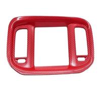 Interior trim strips For Dodge For Charger 2015+ Dashboard DVD Navigation Screen Frame Cover Trim(Red Carbon Fiber Look)