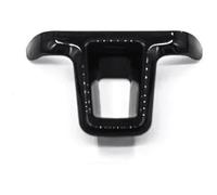 Interior trim strips For G&olf 6 MK6 For p&assat B7 For CC For B&ORA For Polo For T&iguan For Caddy For T&OURAN Car Steering Wheel Cover Protective Trim(Black A 1pc)
