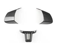 Interior trim strips For G&olf 6 MK6 For p&assat B7 For CC For B&ORA For Polo For T&iguan For Caddy For T&OURAN Car Steering Wheel Cover Protective Trim(Carbon A 3pcs)