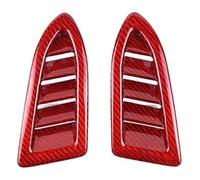Interior Trim Strips for Subaru WRX STI 2022 2023 Car Dashboard Side Air Vent Frame Trim(Red Carbon Fiber Pattern)