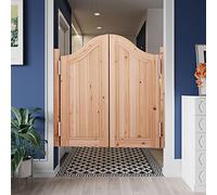 Interior Unfinished Western Style Saloon Swing Doors, Kitchen Shop Entrance Cafe Swinging Doors, Living Room Partition Cowboy Salon Door (Size : W125xH90cm/49.2"x35.4")