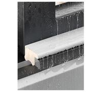 Interior Window Seam Rain Shield,Door Rain Drip Edge Exterior Rubber Weather Stripping,Rain Drip Guard,Window Rain Deflector(Milk)