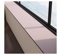 Interior windowsill, silicone leather windowsill protective mat, non-slip balcony window mat as protective decoration for plain kitchen/bay window cushions(Pink,10x100cm)