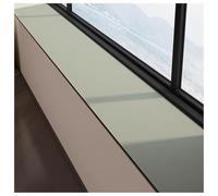 Interior windowsill, silicone leather windowsill protective mat, non-slip balcony window mat as protective decoration for plain kitchen/bay window cushions(Green,10x100cm)