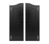 Interior Wood Swinging Door, Self-Closing Double-Action Saloon Doors with Hinges Hardware for Kitchen, Bar, Cafe, Stairs, Hallway