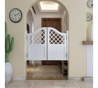 Interior Wooden Swinging Doors - 23.6-63in Wide, Two-Way Opening, Easy Assembly, Perfect for Bars, Porches, and Restaurants - Elegant White Finish, 80x80cm/31.5x31.5in