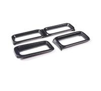 Interior Wrap Film ABS Plastic Car Center Control Air Vent Outlet Frame Cover Trim Sticker For Ford Maverick 2022-2024 Decorative Kit(Carbon fiber)