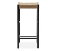 Interiors by PH Bandar Hemp Rope Bar Stool Black