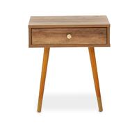 Interiors by Premier Bedside Table Frida 1 Drawer Light Walnut