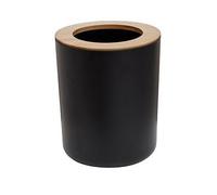 Orsina Black Bamboo Fibre Waste Bin, Minimalist Recycling Bin, Indoor Bin For Everyday Rubbish, Compact Dust Bin