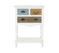 Interiors by Premier Coastal Style White 3 Drawer Chest, White 3 Drawer Dresser, White Drawer Chest, White Bedroom Drawers Unit Premier Housewares Natural One Size