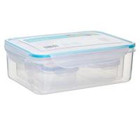 Interiors By Premier Coloured Fresh Seal Set Of 10 Airtight Lid Food Containers, Airtight Lid Storge Containers For Kitchen Interiors by Premier Clear One Size