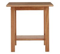 Interiors by Premier Contemporary Square Side Table, Solid Wood Side Table, Modern Wood Nightstand, Wooden Bedside Table Premier Housewares Natural One Size