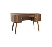 Interiors by Premier Desk Frida 1 Drawer 2 Doors Light Walnut
