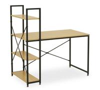 Laxton Pomelo Desk With Shelves Premier Housewares Yellow One Size
