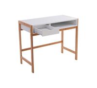 Interiors by Premier Desk Rostok 1 Drawer White/Natural