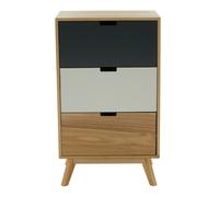 Interiors by Premier Drawer Chest Watson 3 Drawer Natural/Grey/White