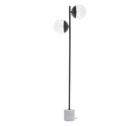 Interiors by Premier Floor Lamp Revive Marble Black/White 158cm