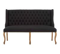 Interiors by Premier Harrison 2 Seat Bench Premier Housewares Black One Size