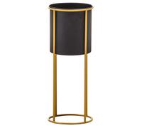 Interiors by Premier Indoor Plant Stand Trosa Black/Gold Large