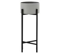 Interiors by Premier Indoor Plant Stand Trosa Grey/Black Small