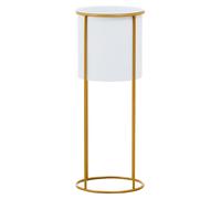 Interiors by Premier Indoor Plant Stand Trosa White/Gold Large