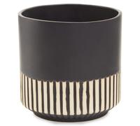 Interiors by Premier Indoor Planter Kiso Ceramic Black/White Large