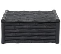 Interiors by Premier Large Black Finish Bamboo Effect Trinket Box