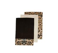 Set of Three Cotton Tea Towels, Ultra-Absorbent Kitchen Towels, Leopard Pattern Tea Towels, Kitchen Towels