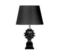 Interiors by Premier Melano Black Polyresin Table Lamp Premier Housewares Black One Size