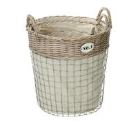 Interiors by Premier Set Of Three Lida Round Laundry Baskets