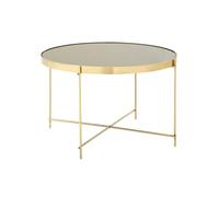 Premier Housewares Allure Large Black Mirror Side Table